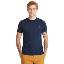 Футболка Timberland T-Shirt Dunstan River Jersey Crew Neck Slim темно-синяя