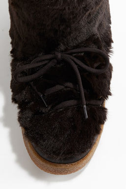 Botas con forro calido efecto pelo - H&m фото 5
