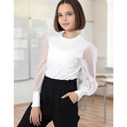 Блузка школьная кулирка с лайкрой 2020100101