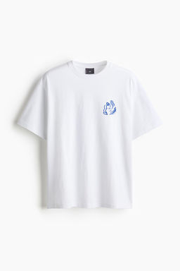 Camiseta con motivo estampado Loose Fit