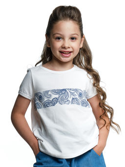 Футболка для девочки	 UD 3927 белый