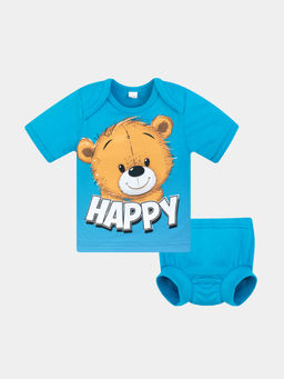 Комплект детский бирюза мишки 706п (86, 52)