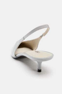 ZAPATO TAC?N KITTEN PIEL / Gris Claro - Zara фото 6