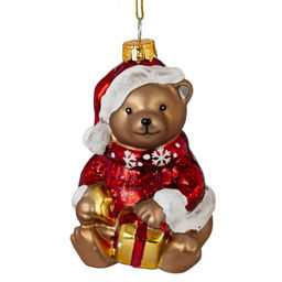 Украшение новогоднее "Медвежонок"., L6,5 W7 H10 см, 2в.