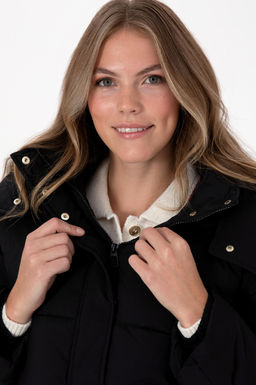 Kad_n Siyah Mont Sepette S_rpriz _ndirim