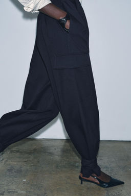 ZW COLLECTION LIMITED EDITION CARGO TROUSERS WITH PLEATS - Zara фото 4