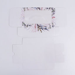 Цена за 5 шт. Коробка для макарун, кондитерская упаковка, «Венок» 18 х 10.5 х 5.5 см