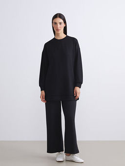 Bisiklet Yaka Kad?n Sweatshirt Tunik