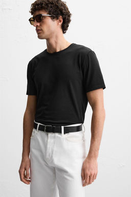 BASIC SLIM FIT T-SHIRT - Zara фото 14