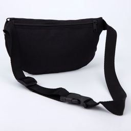 Сумка на пояс Good vibes, 32х8х15 см, отд на молнии, чёрная - Nazamok фото 5