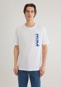 Mavi Jeans Bask?l? Beyaz Tisort  фото 3