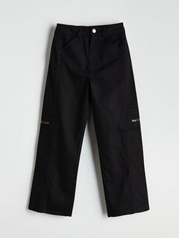 Wideleg K?z ?ocuk Kargo Pantolon