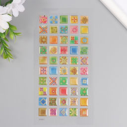 Цена за 2 шт. Наклейки для творчества пластик «Восточная плитка», 9.3×20.4 см