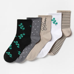 Носки женские KAFTAN Life, набор 5 пар, размер 36-39 (23-25 см)