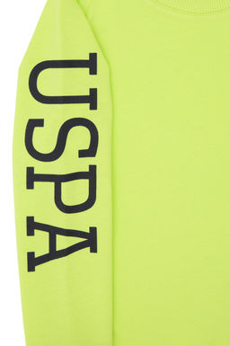Erkek _ocuk Ye_il Basic Bisiklet Yaka Sweatshirt Sepette S_rpriz _ndirim - U.s. polo assn фото 3