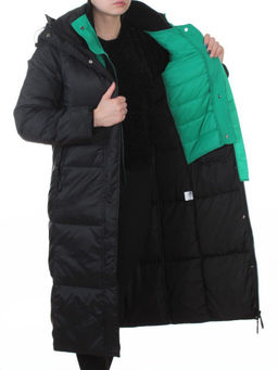 3068 BLACK Пальто пуховое женское с внутренним жилетом (утиный пух) - Fashion фото 8