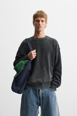 WASHED REVERSE EFFECT SWEATER - Zara фото 8
