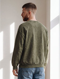Мужской свитшот оверсайз из футера двухнитки Happyfox