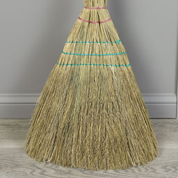 Веник 3-х лучевой 3-х прошивной «Сорго», 380 г, 90 см, нить