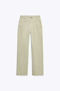 JEANS Z.02 STRAIGHT ANKLE HIGH-WAIST - Zara фото 7