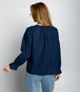 Блуза #КТ73555, синий