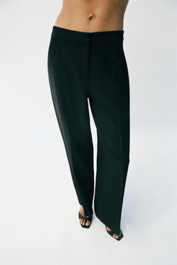 HIGH-WAIST STRAIGHT-LEG TROUSERS - Zara фото 3