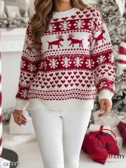 Свитер женский с оленями - Bruno фото 3