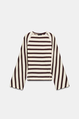 CAMISETA RAYAS ALGOD?N Y LINO / rayas - Zara фото 6