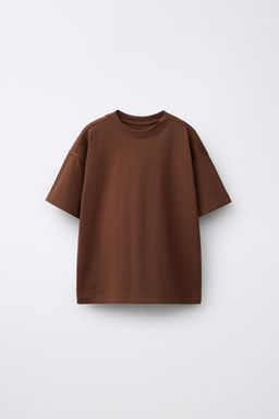 CAMISETA LISA / Marr?n vigor?