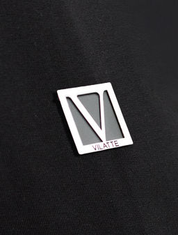 Свитшот с воротом стойкой на молнии из эластичного футера двухнитки - Vilatte фото 2