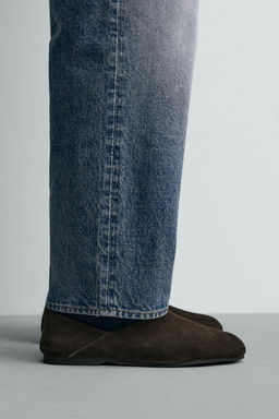 ZAPATO PIEL SUELA VIBRAM® AARON LEVINE X ZARA / Marr?n