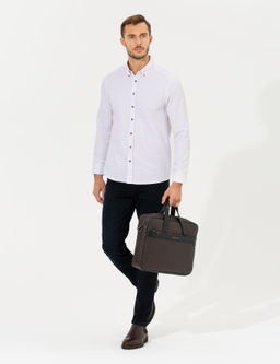 Bordo Slim Fit Uzun Kollu G_mlek - Pierre cardin фото 4