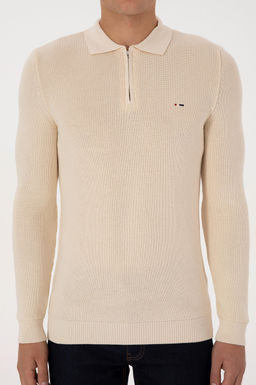Erkek Krem Basic Kazak - U.s. polo assn фото 6