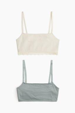 Pack de 2 sujetadores de algodon sin acolchado - H&m фото 6