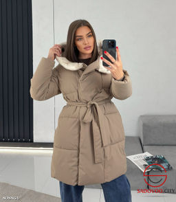 куртка женская зимняя с поясом - Bruno фото 2