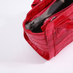 Сумка женская тоут на молнии, 18.5×8×15 см, розовая