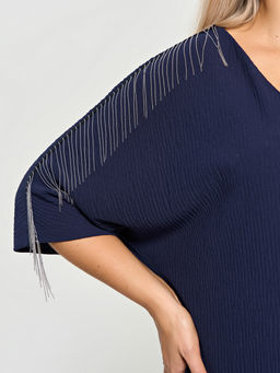 Платье 0349-1п тёмно-синий - Dora фото 32