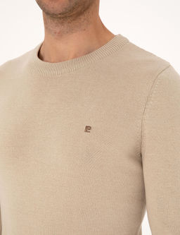 Kum Melanj Slim Fit Bisiklet Yaka Basic Triko Kazak - Pierre cardin фото 7
