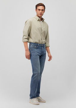 Hunter Mavi Premium Puslu Indigo Mavisi Jean Pantolon
