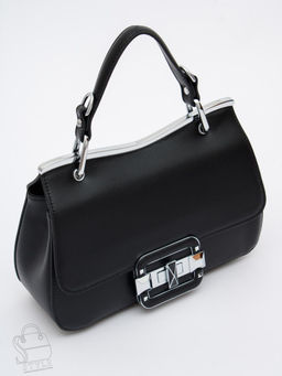 Сумка женская кожаная 6061Q black Polina&Eiterou
