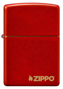 Зажигалка ZIPPO Логотип с металлизированным красным покрытием | Logo Metallic Red 49475ZL  фото 2