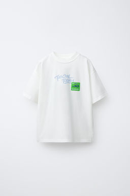 CAMISETA ESTAMPADO HELADO POLO / Blanco
