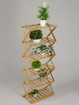 Стеллаж универсальный, 6 полок, 50×25×110 см, напольный, открытый, Greengo