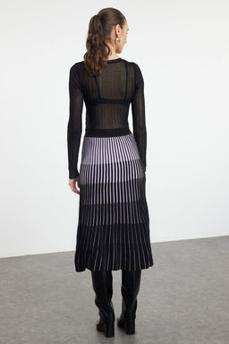 TRENDYOLMILLA Lila Midi Renk Bloklu Etek TWOSS20ET0195 фото 5