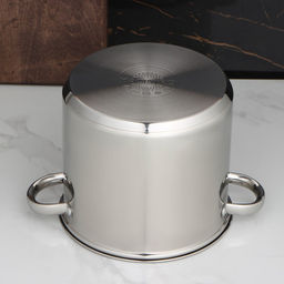 Кастрюля Magistro Grande, 5.5 л, металлическая крышка, капсульное дно, индукция, нержавеющая сталь  фото 11