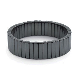 Браслет Мета 16мм гематит с малыми прямоугольными звеньями