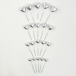 Набор для украшения Сердечки, цвет серебро - Страна карнавалия фото 7