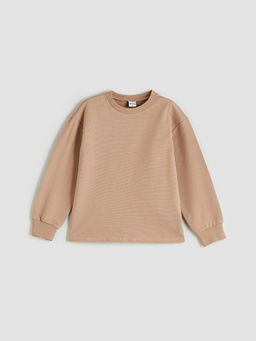 Bisiklet Yaka K?z ?ocuk Sweatshirt ve Tayt