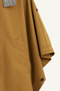 CONTRAST CHECK WATER-REPELLENT PONCHO LIMITED EDITION - Zara фото 10