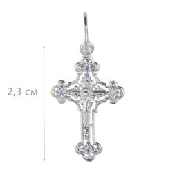 Крест, куб.циркон., ТРК3-046